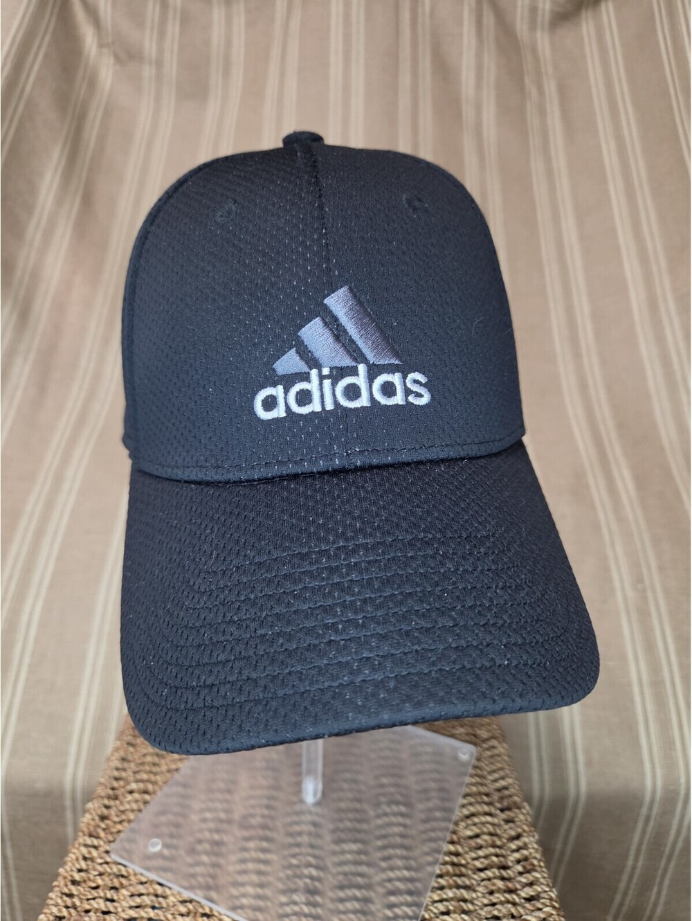 Adidas Men's Zags II A-Flex Stretch Fit Cap S/M Black